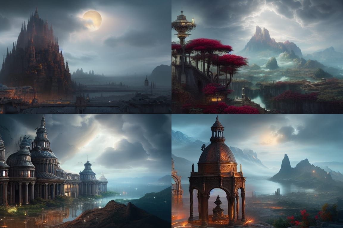 Dramatic Digital Matte Painting: Epic Cinematic Scene
