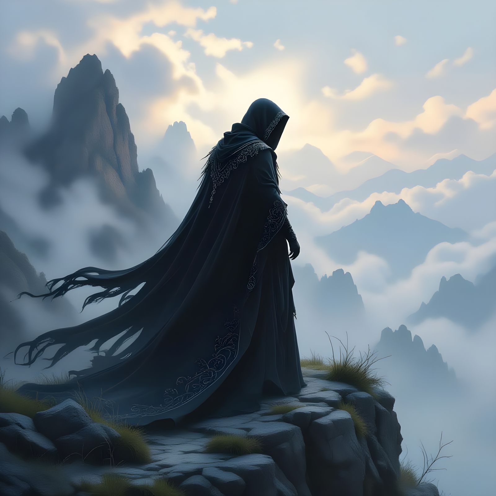 Dark Entity on Misty Mountain Hill