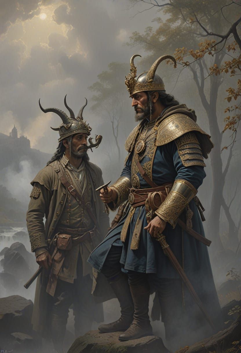 Montezuma Receives Visitors in Victorian Era Style