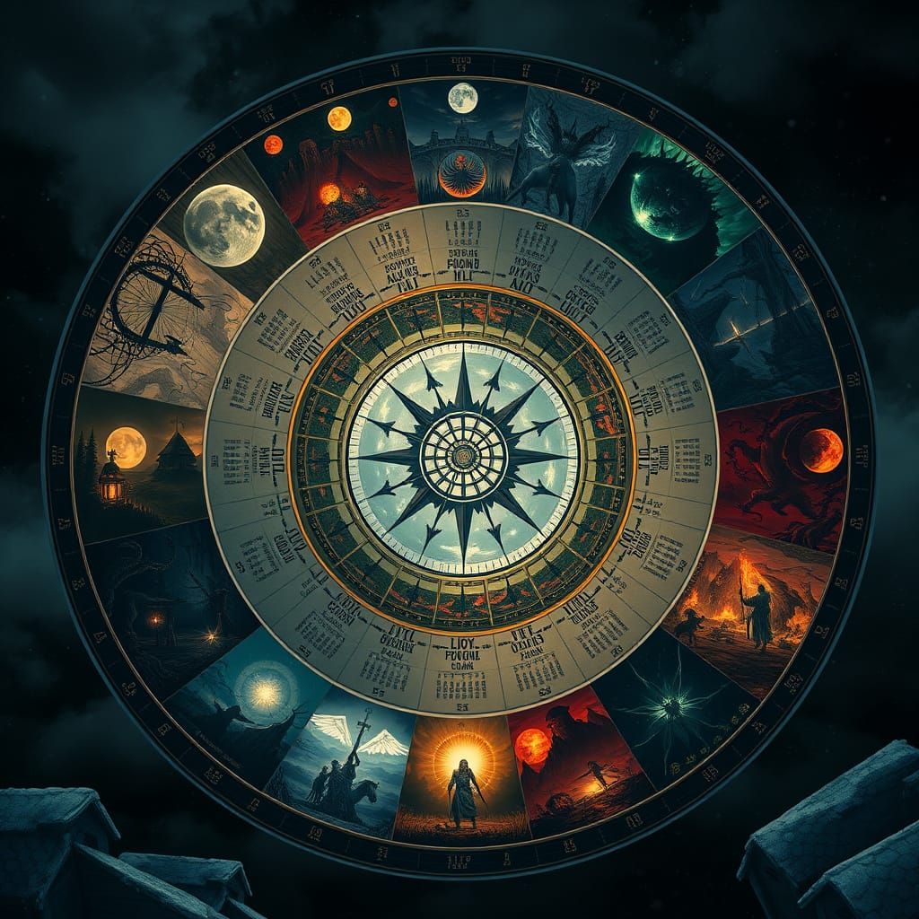 Baltic Mythology Ritual Year in Haunting Digital Art