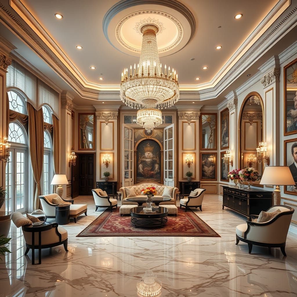 Luxury Mansion in Photorealistic Architectural Style