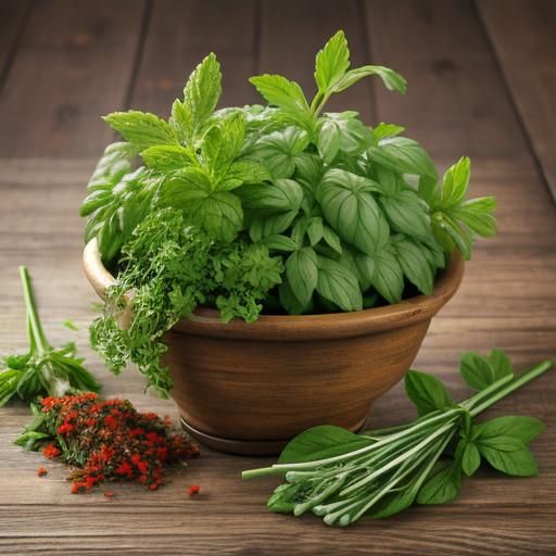 Fresh Herbs Still Life