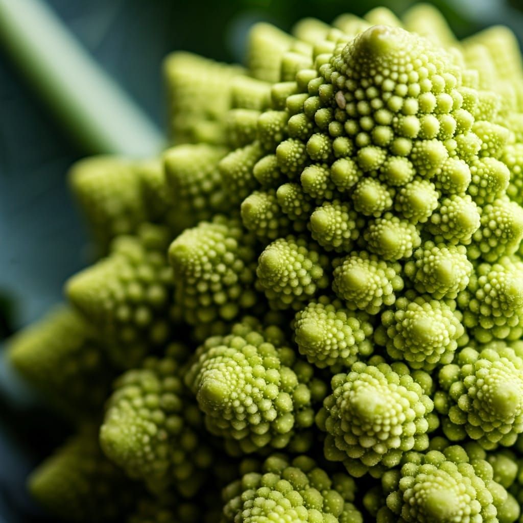 Intricate Romanesco Broccoli in Soft Natural Light