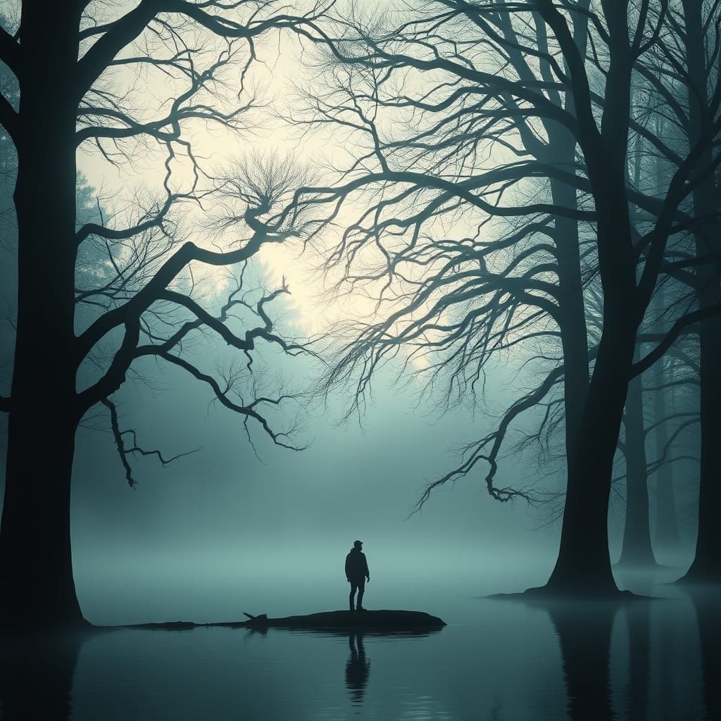 Ethereal Lake in Infinite Harmony