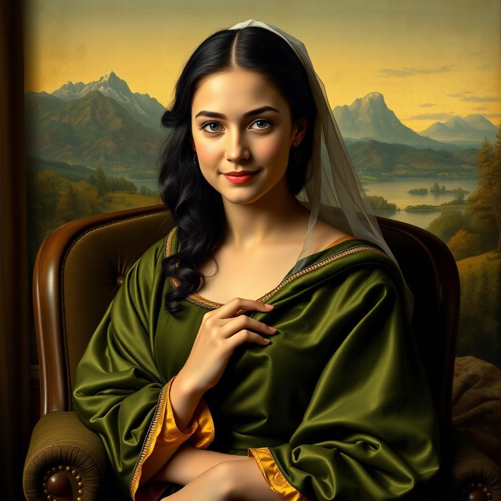 Renaissance Woman with Enigmatic Smile