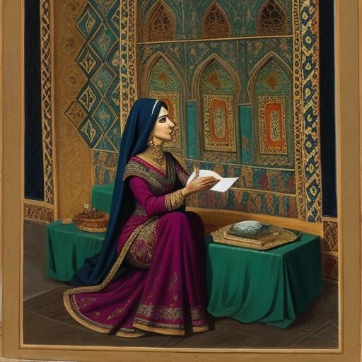 Persian Woman Telling a Story
