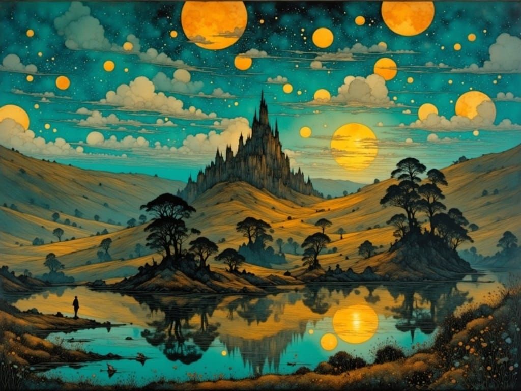 Intricate Landscape of Twilight Valley