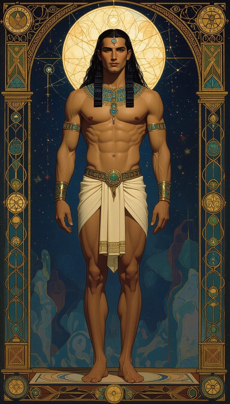 Thoth The Atlantean in Ethereal Gay Art Style