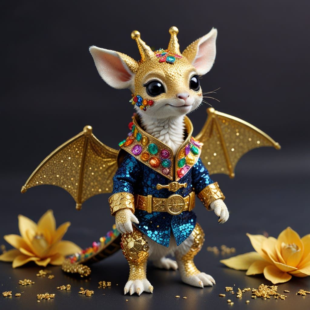 Rainbow Animal Impostors in Klimt Style