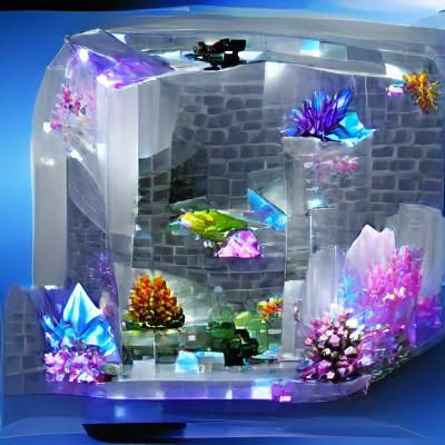 Crystal Jewel Fishtank Underwater Scene