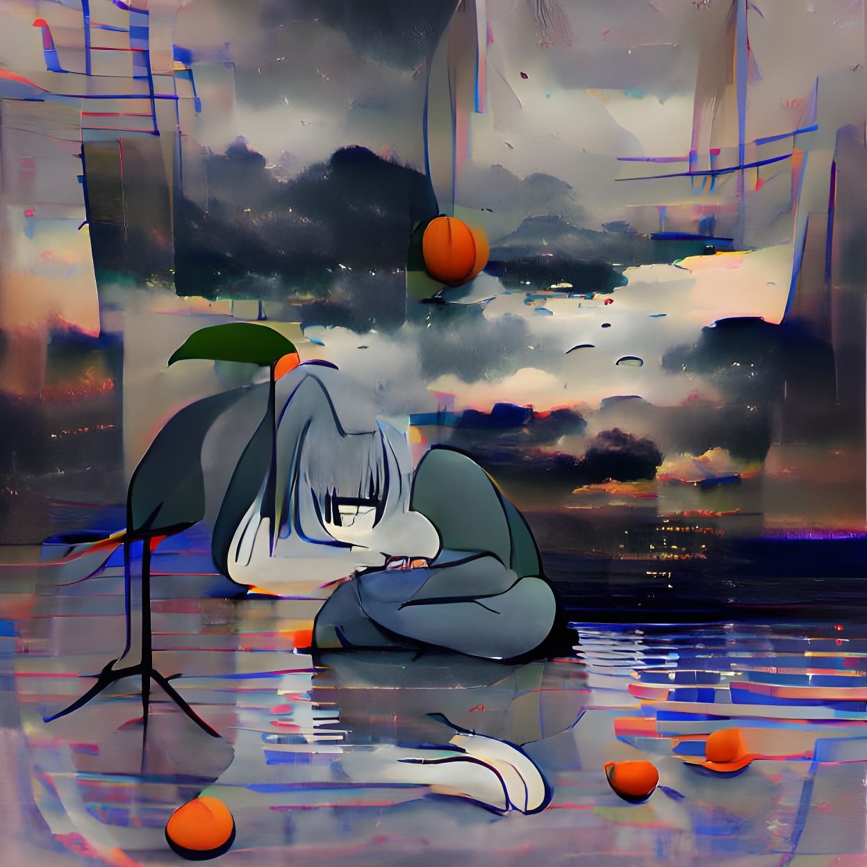 AI Generated Image of Melancholy