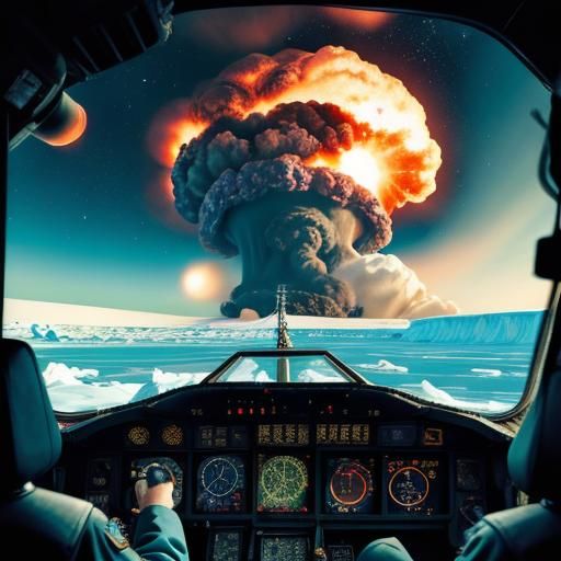 Cockpit View: Nuclear Storm Emergency Landing in Antarctica