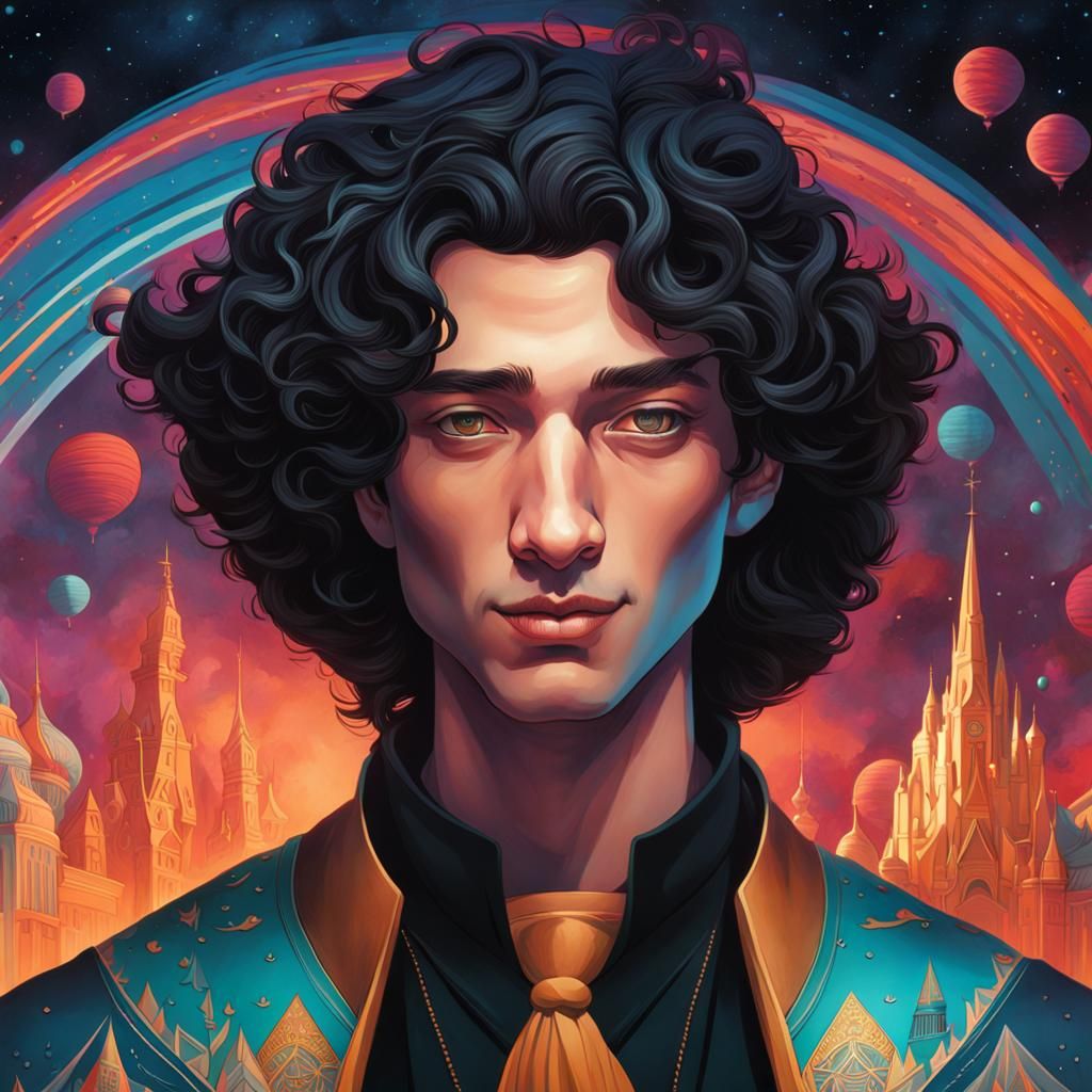 Tristan Thorn Smiling, Detailed Matte Painting