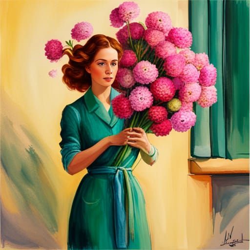 Flowers in Different Artistic Styles