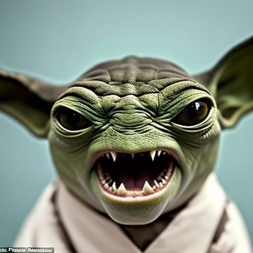 Other Members of Yoda's Species Have Reptilian Eyes and Scream to Show Their Shark Fangs