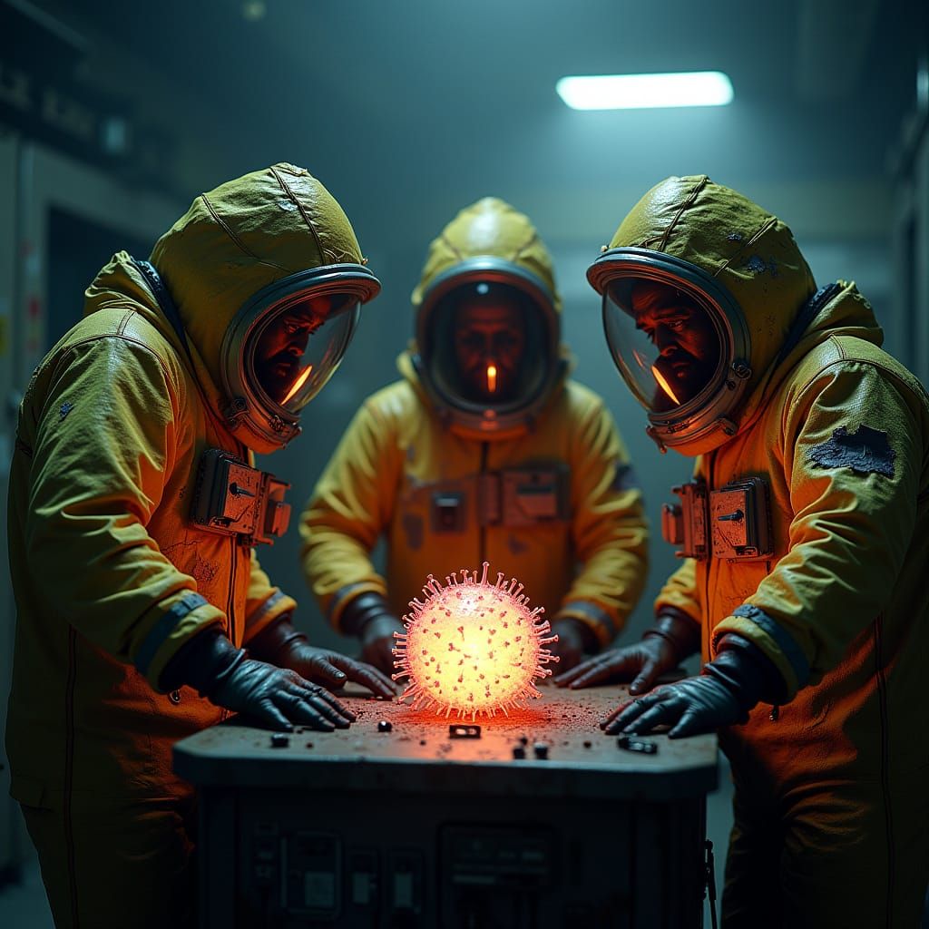 Men in Spacesuits Contain Pulsing Alien Rabies Virus in Grit...