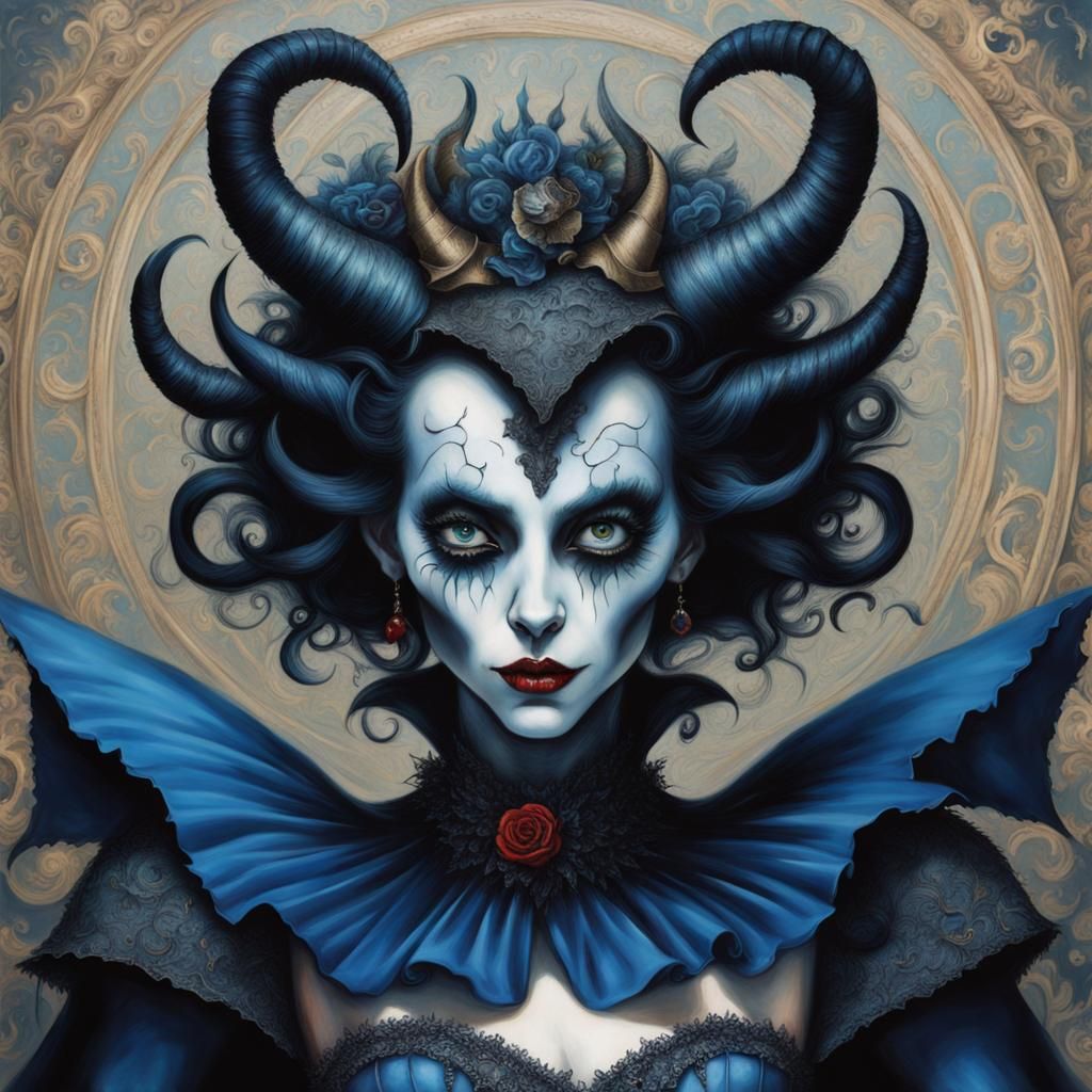 Devil with a blue dress