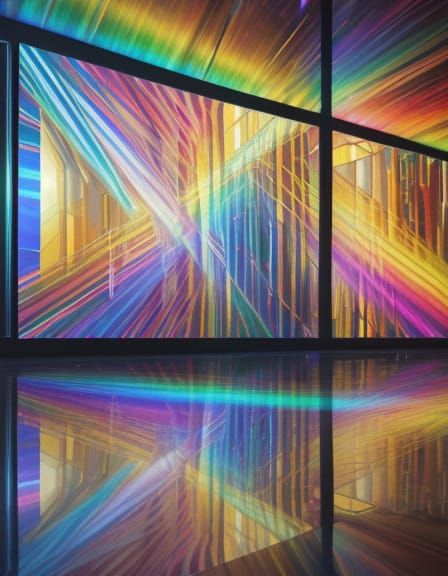Prism Window Concept Art with Refracted Light