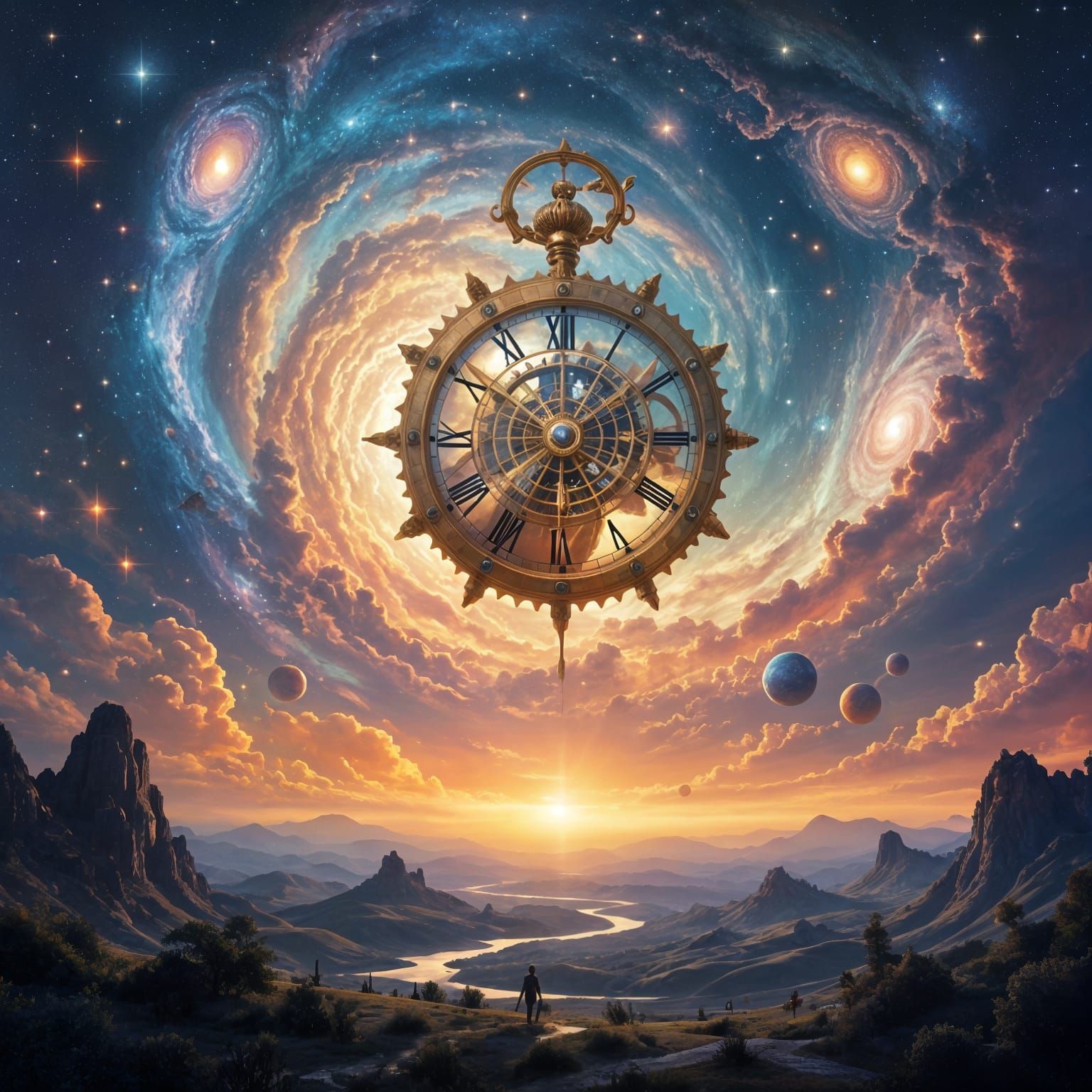 Conceptual Art of Time and the Universe