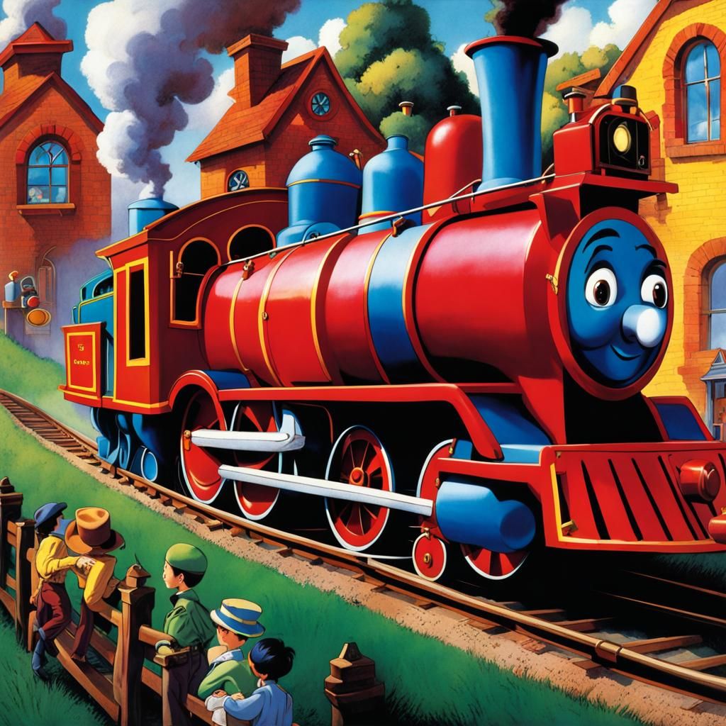 Tim Burton Style: The Little Engine That Could