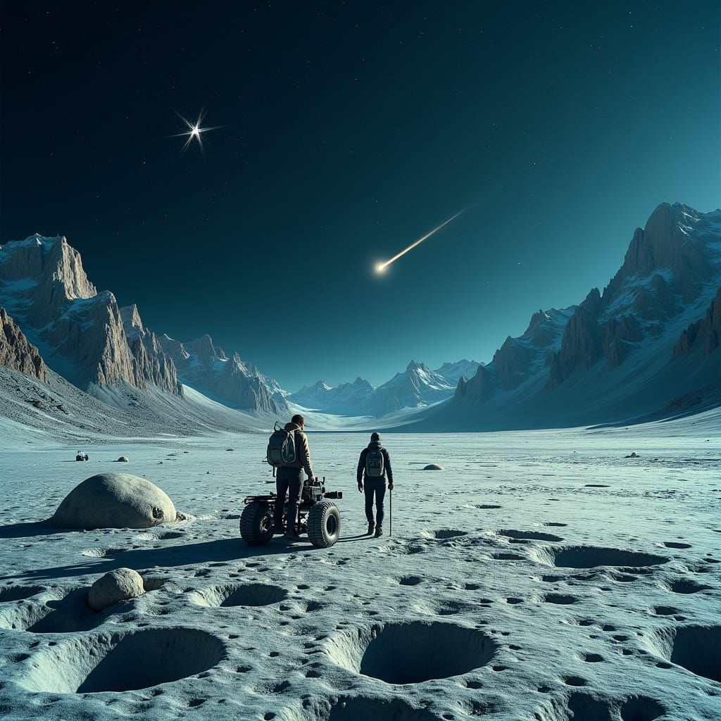 Film Crew Shoots Movie on the Moon