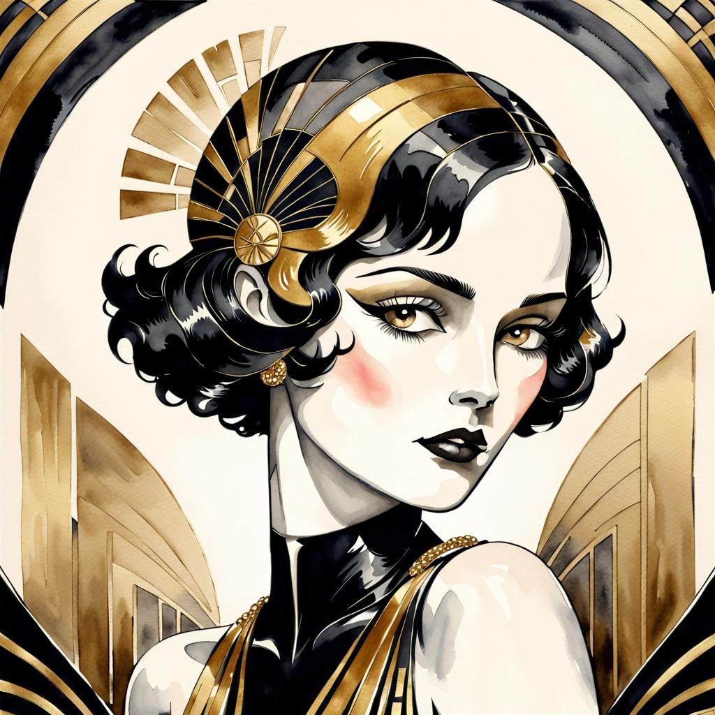 Lady Art Deco