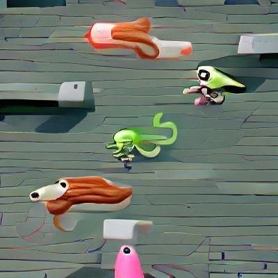 Surreal Digital Rendering of a Detailed Squid