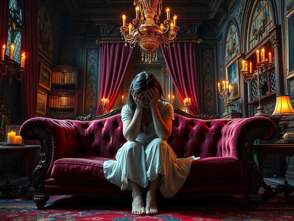 Grief in Victorian Splendor: Neo-Impressionist Painting