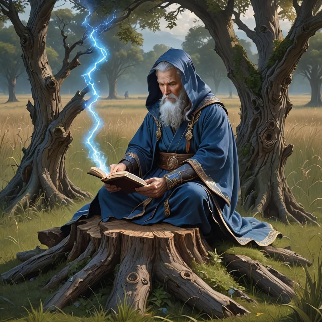 Old wizard having his break