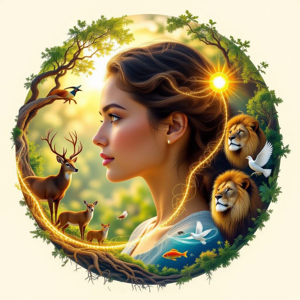 Interconnected Life: Human, Animals, and Nature