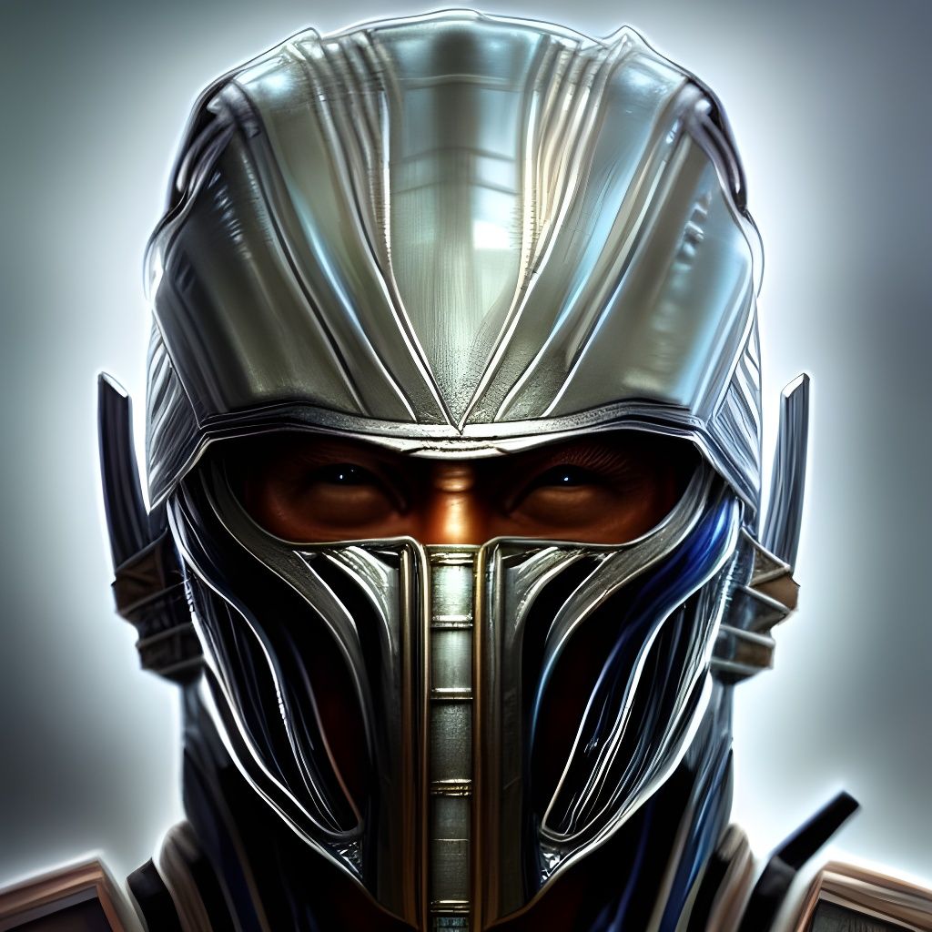 Hyperrealistic Portrait of Raiden in Biopunk Style