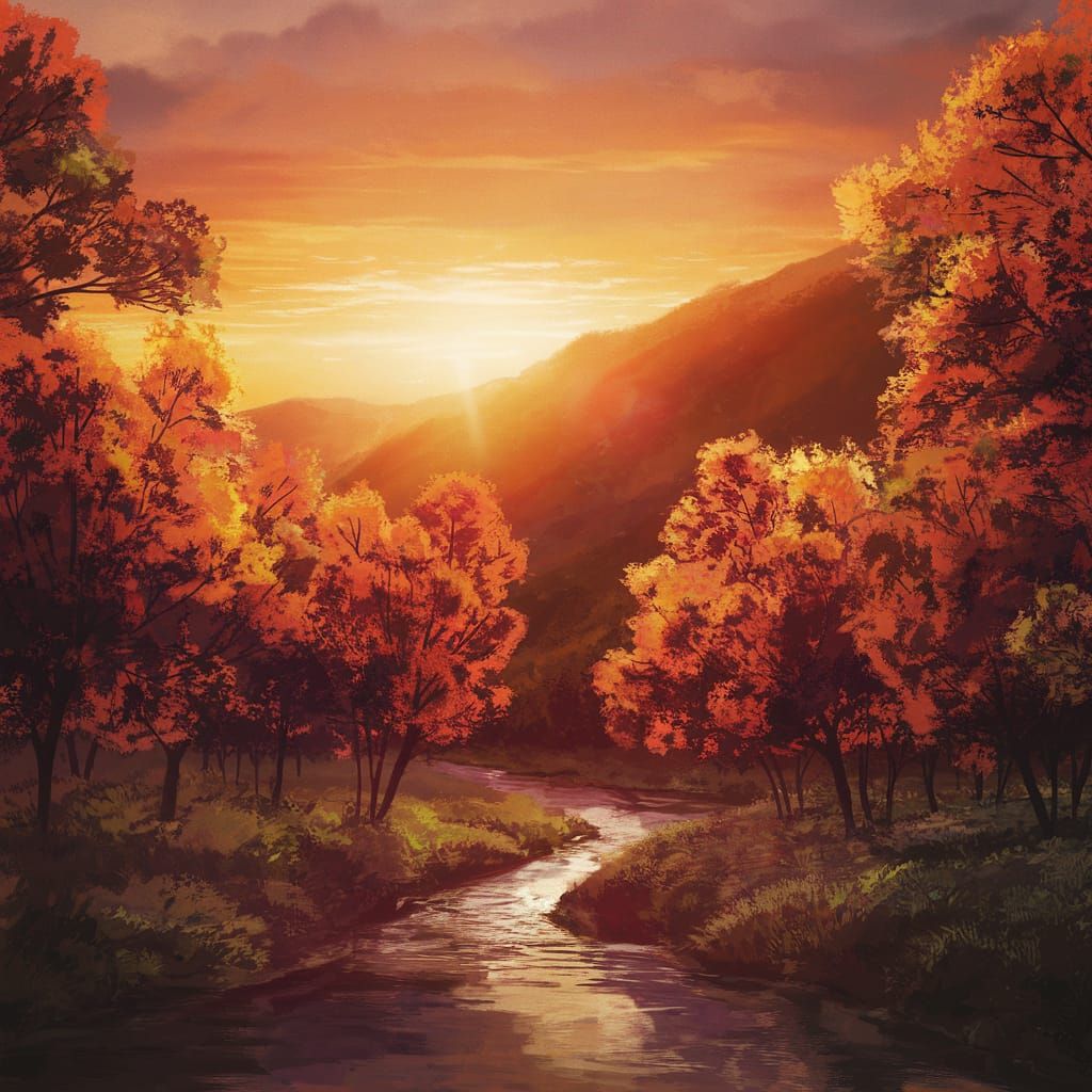 Golden Valley Sunset Captured in Cinematic 35mm Film