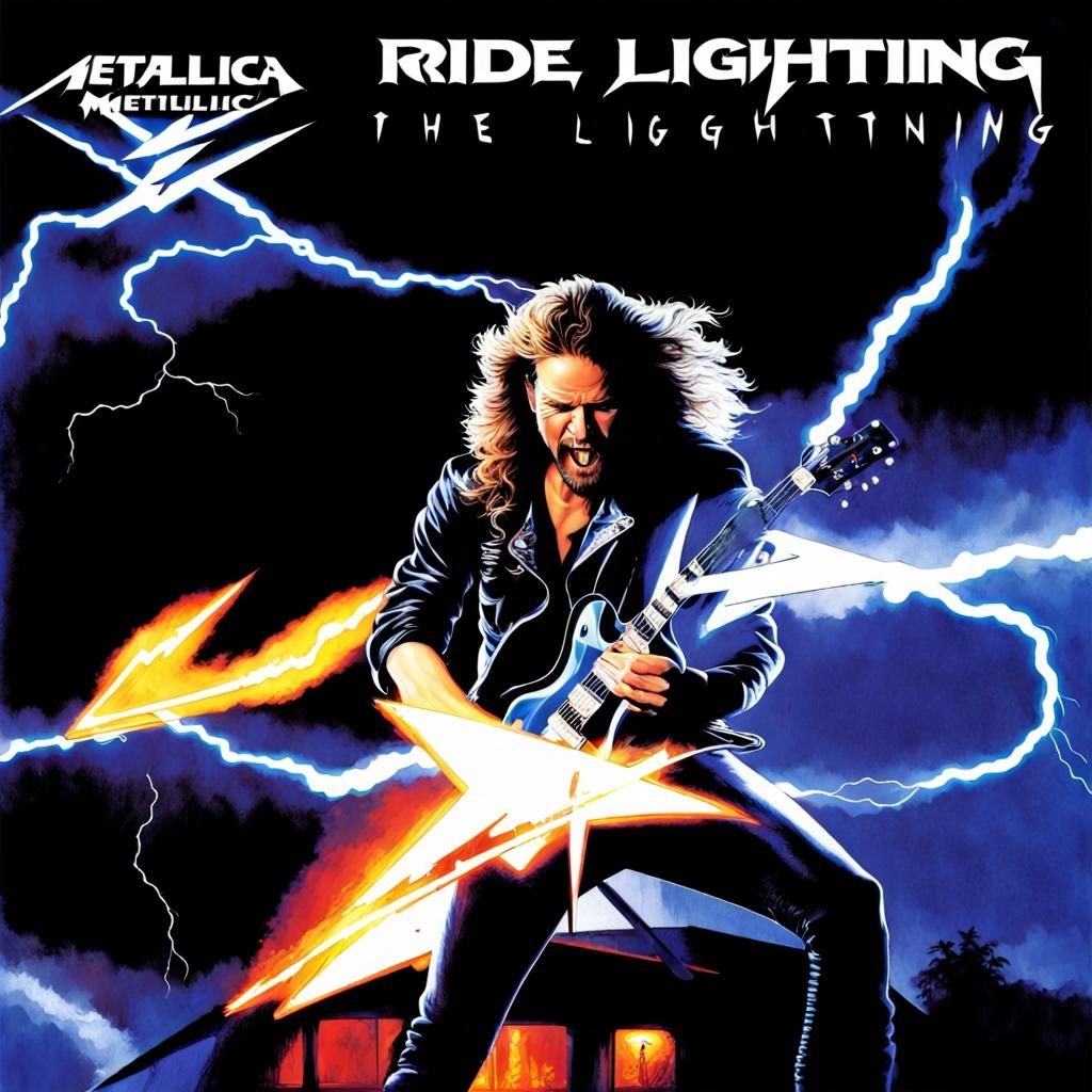 Metallica Ride the Lightning Album Cover Art