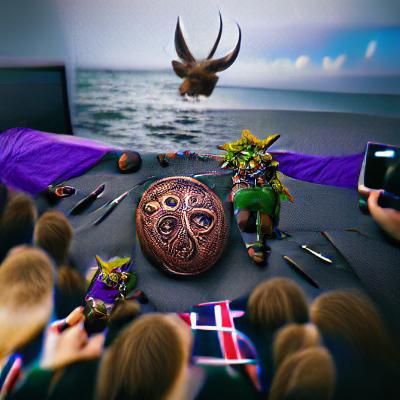 Majora's Mask in Viking Ceremony