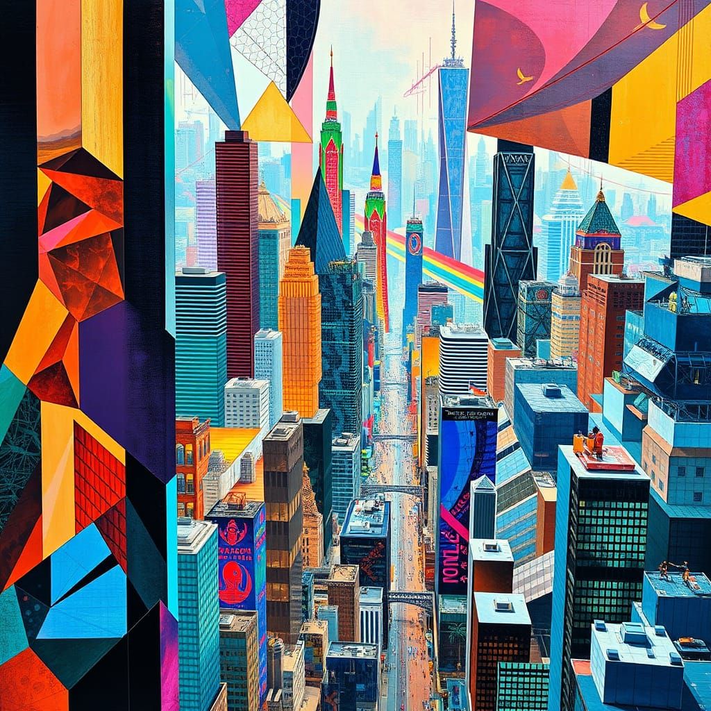 Cities under Microscopic Futurism