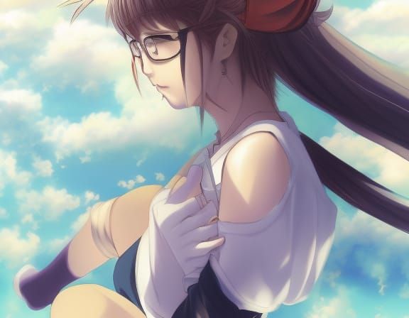 cloud 9 by artist "anime", Anime Key Visual, Japanese Manga, Pixiv, Zerochan, Anime art, Fantia