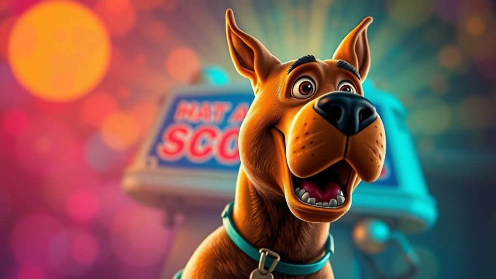 Hyperrealistic Scooby-Doo Portrait with Dramatic Lighting