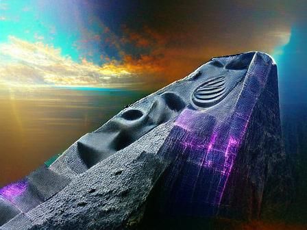 Monolith Amidst Natural Beauty