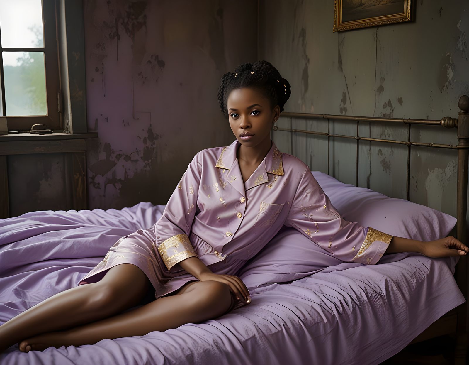 Melancholy Dignity: African Woman in 3D Anime Art