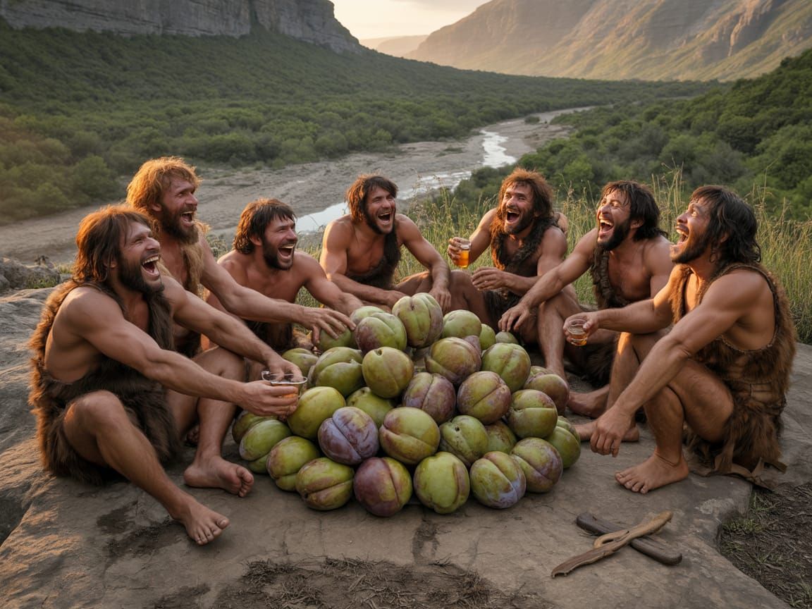 Inebriated Neanderthals Feast on Giant Fermented Plums