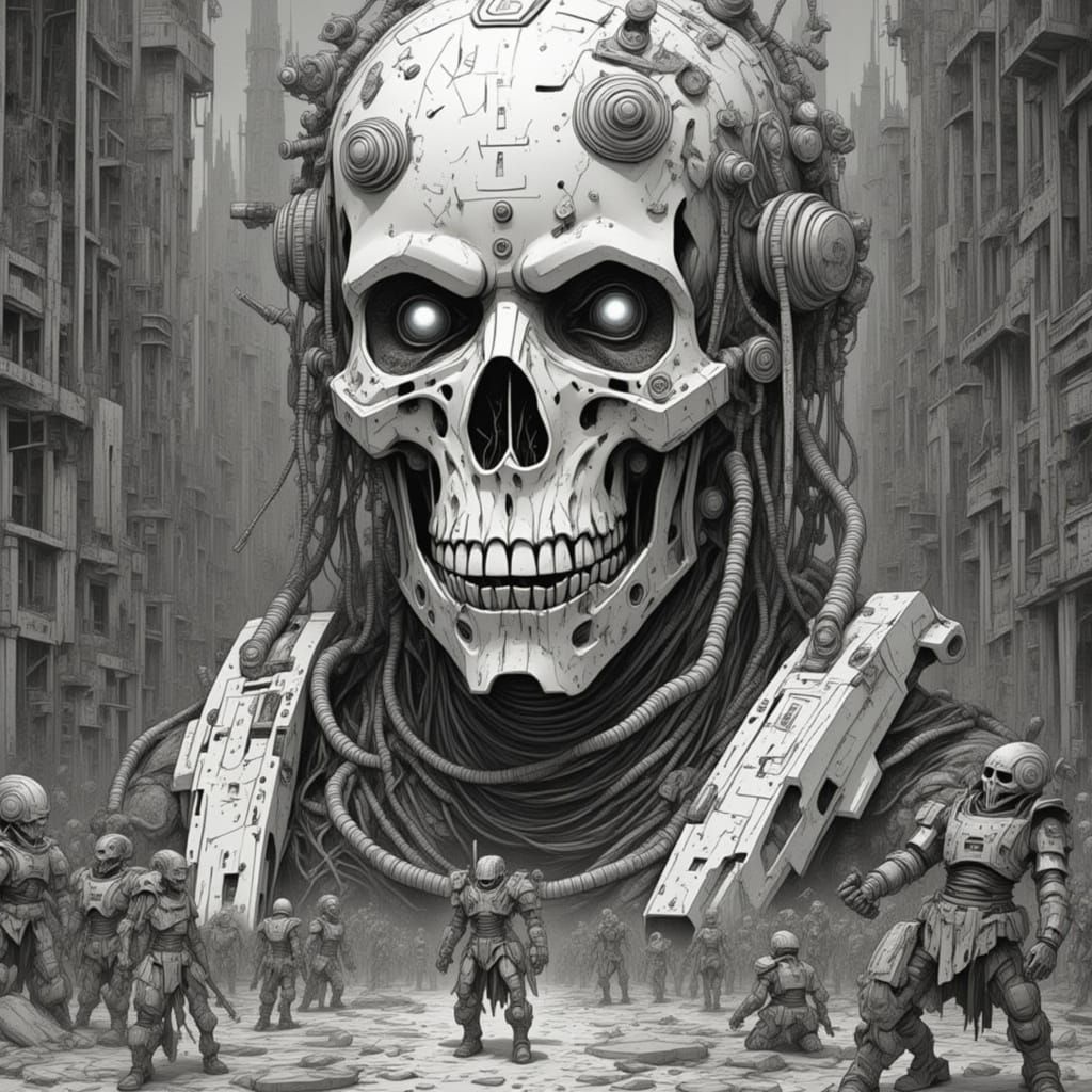 Cyberpunk Pirate Character