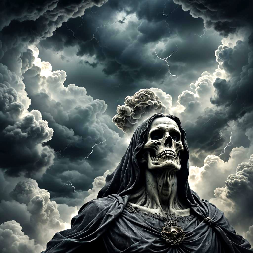 Ominous Gloom: A Dark Presence in the Sky