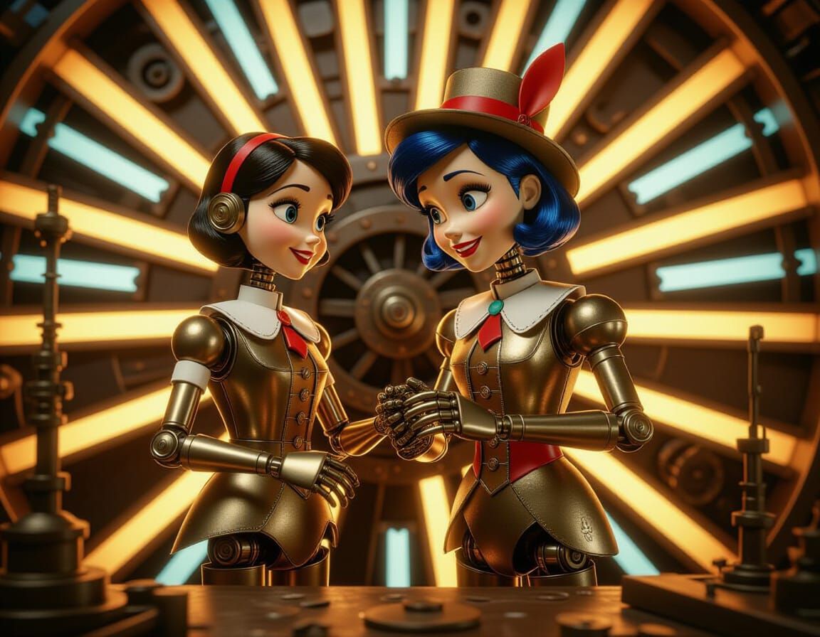 Steampunk Geppeto Creates Metal Pinocchio