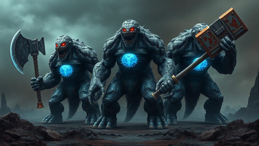 Seven-Foot Monsters Prepare for Battle in Dark, Gritty Dysto...