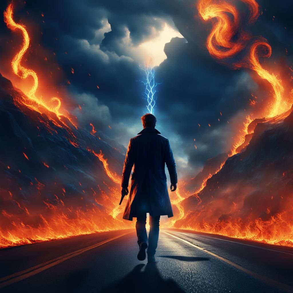 Highway to Hell: A Cinematic Digital Painting