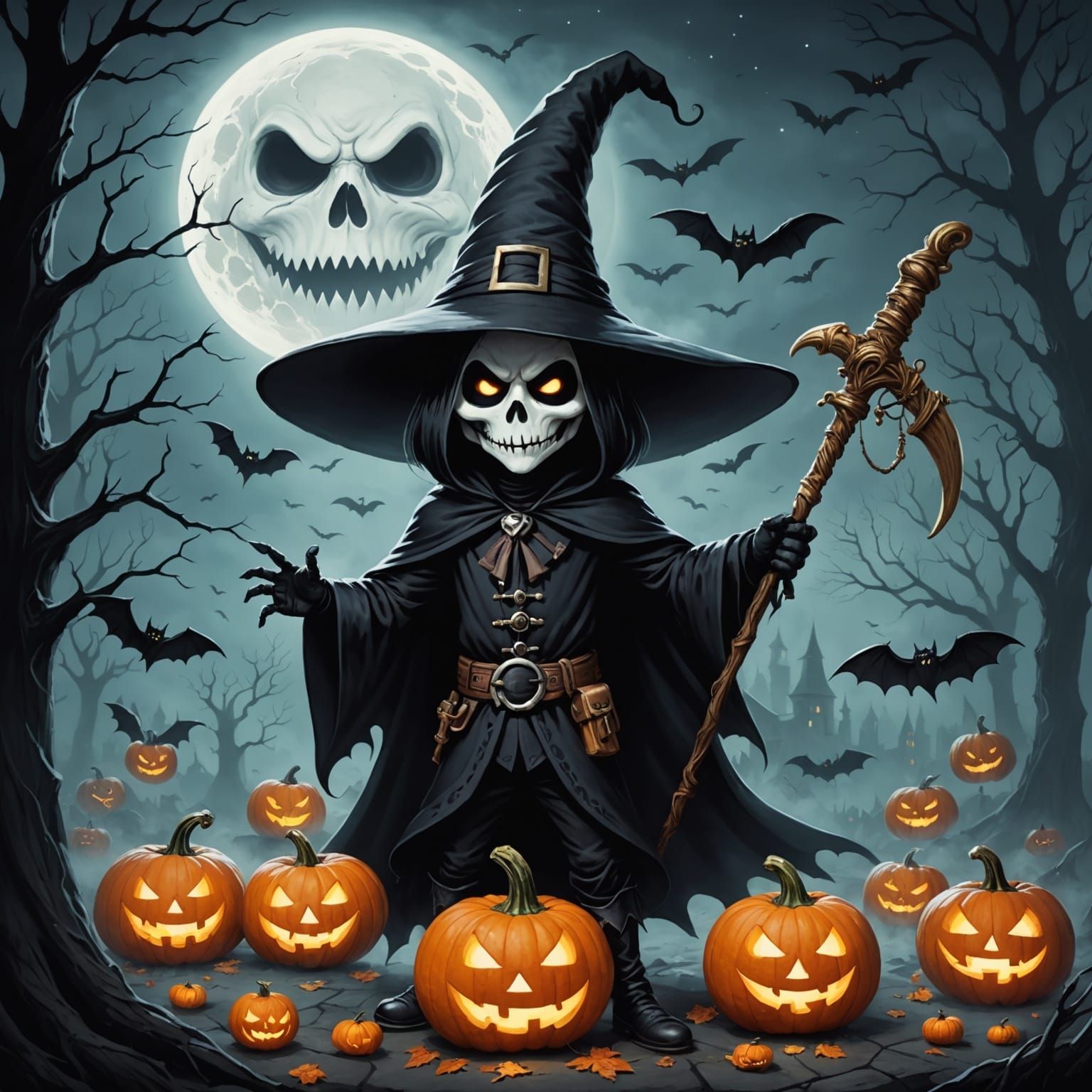 Abstract Spookasem AI Image