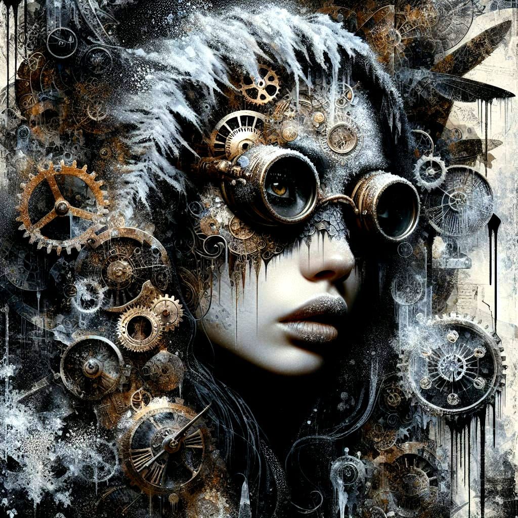 Surreal Steampunk Goddess of Transient Existence