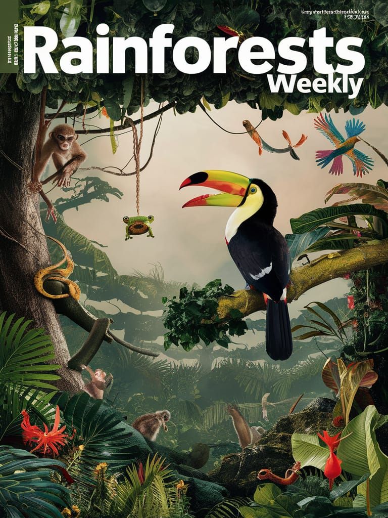 Rainforest Weekly Magazine Cover: A Vibrant Ecosystem