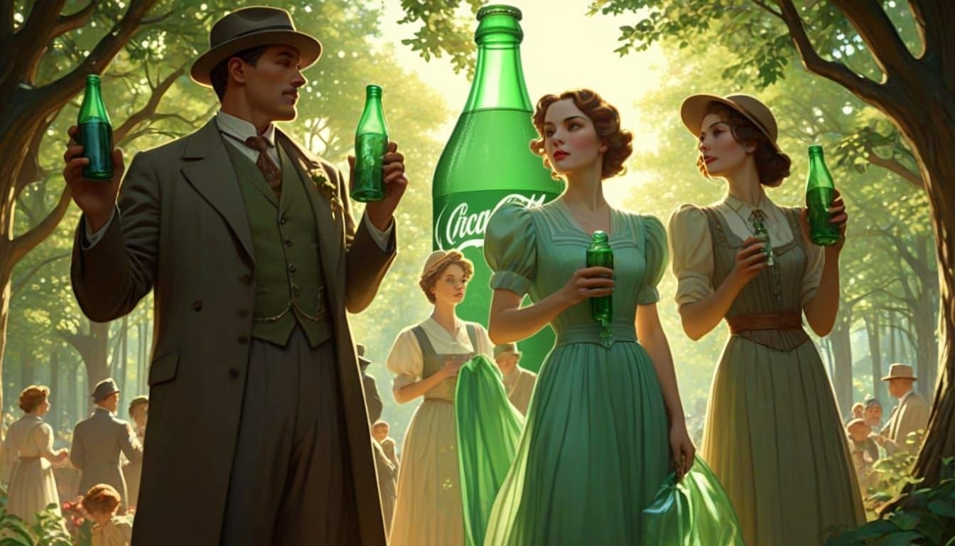 1940s Soda Festival in Art Nouveau Style