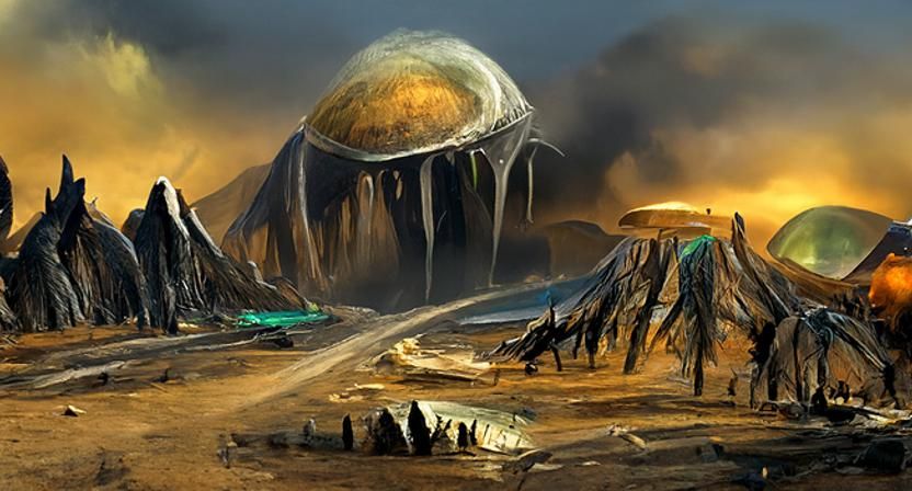 Extraterrestrial Landscape Concept Art: Science Fantasy